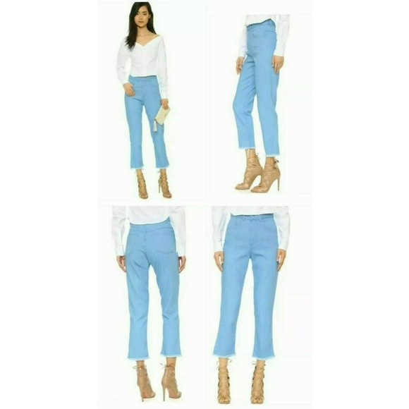 MARQUES ALMEIDA RUNWAY "SPRING BLUE LONDON CHIC" STRETCH JEANS $385 UK-10 / US-6 - Picture 3 of 12